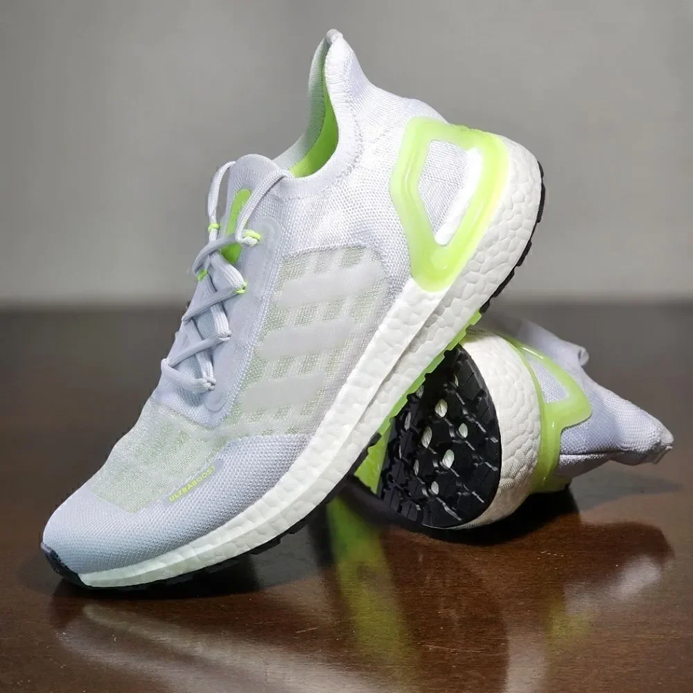 Adidas Ultraboost Summer Ready Running Shoes Grey White Green S.RDY FY3472 7.5